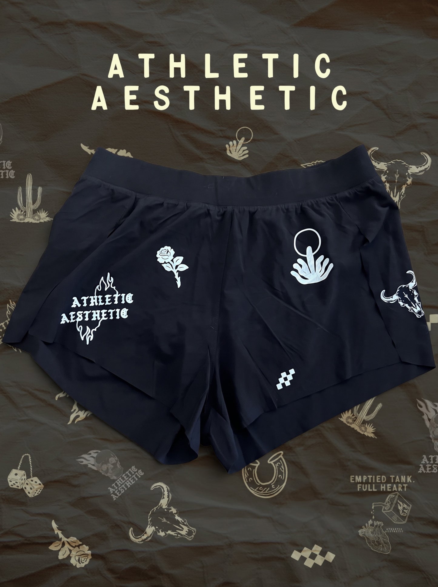 Women's Tatted Running Shorts