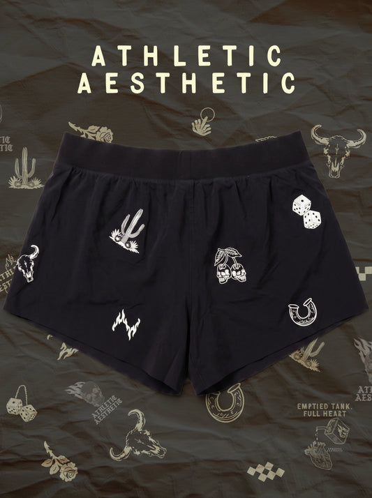 Women's Tatted Running Shorts
