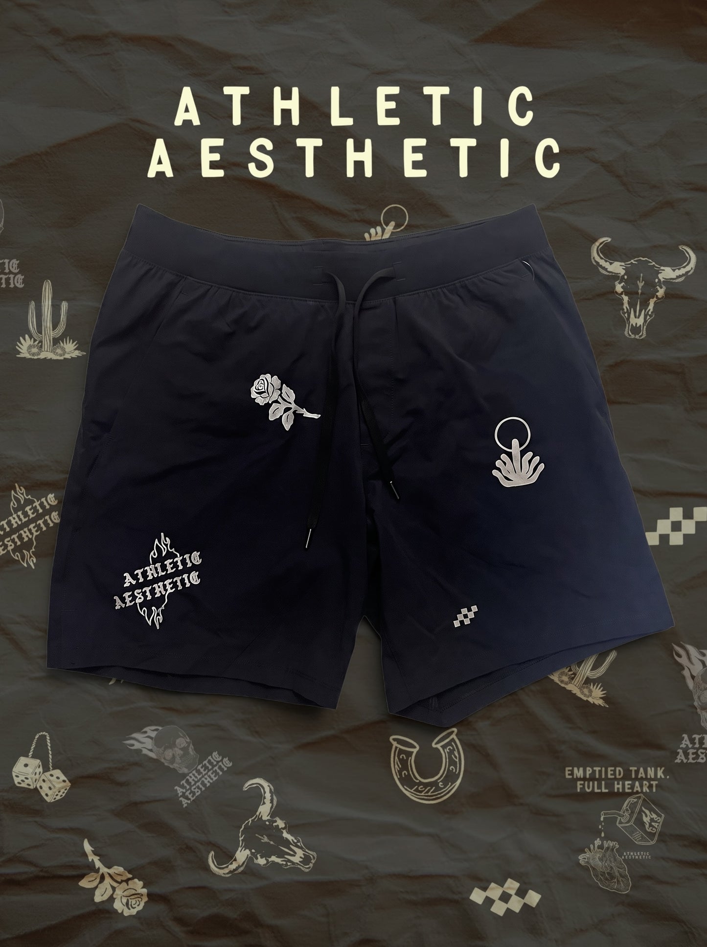 Men's Tatted Running Shorts